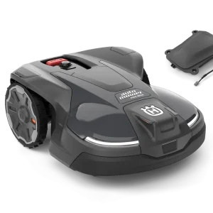 Husqvarna Automower AM430X NERA robotic lawn mower with plug-in kit for large and complex gardens